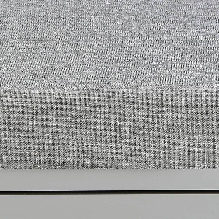 Sturdis Shoe Storage Bench w/Adjustable Shelves & Cushioned Seat, Gray(Open Box)