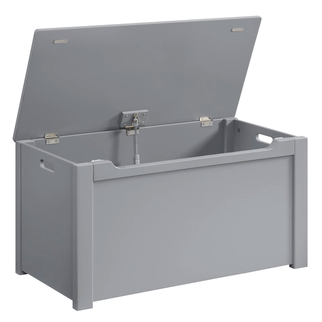 Sturdis Wooden Toy Box Stylish & Spacious for Home Organization, Gray (Used) - VMInnovations
