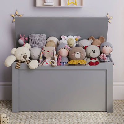 Sturdis Toy Box Stylish & Spacious Storage for Home Organization, Gray(Open Box) - VMInnovations