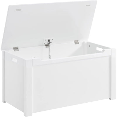 Sturdis Wooden Toy Box Stylish Spacious Storage for Home Organization, White - VMInnovations