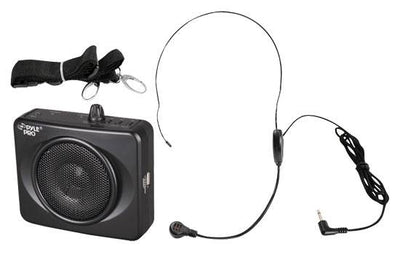 NEW PYLE PWMA60UB 50W USB-Equipped Waist-Band Portable PA System w/ Headset Mic