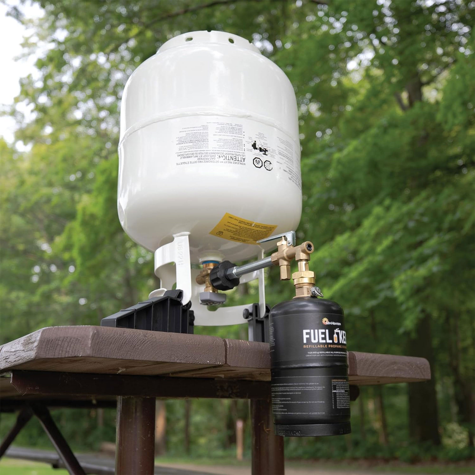 Mr. Heater Refillable Propane Tank Kit for Fuel Keg Refillable Propane Cylinder - VMInnovations