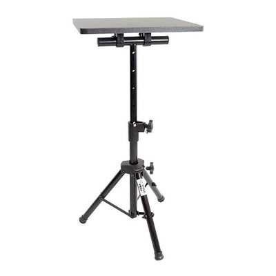Pyle PLPTS2 Pro Adjustable Tripod DJ Laptop Tray Stand for Notebook Computer