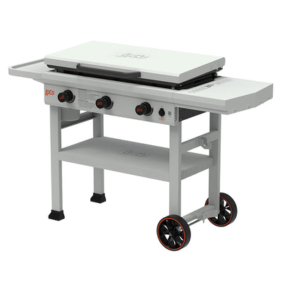 Loco Cookers 3-Burner Classic SmartTemp Outdoor Flat Top Propane Gas Grill, 36" - VMInnovations