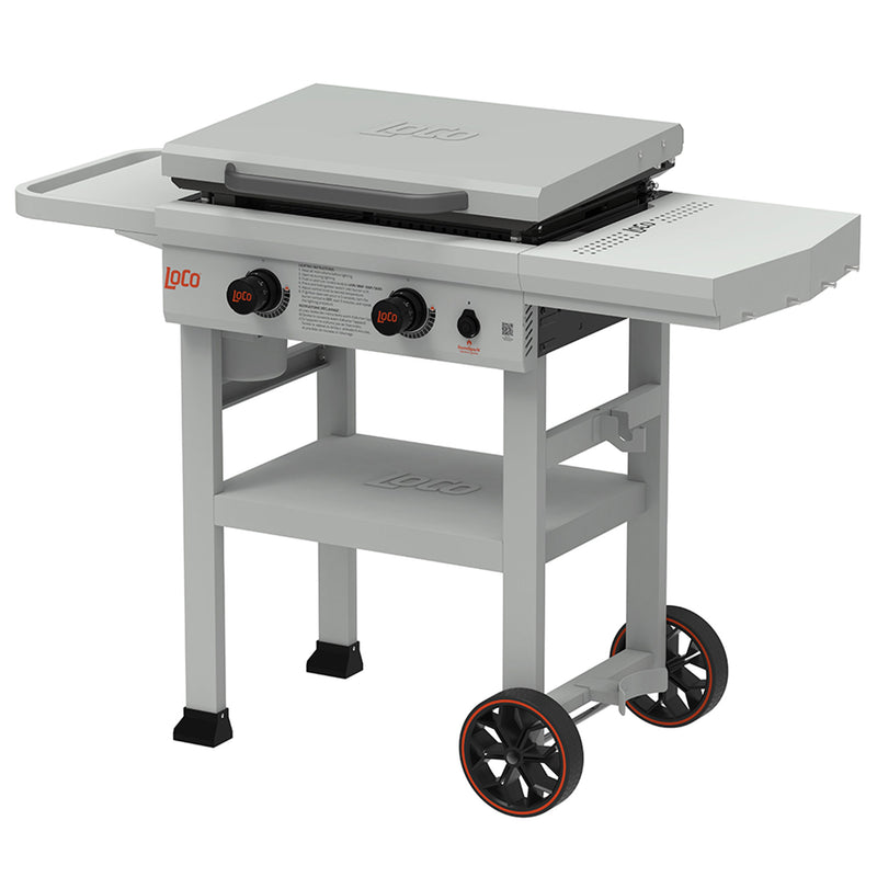 LoCo Cookers 2-Burner SmartTemp Griddle Outdoor Flat Top Propane Gas Grill, 26"
