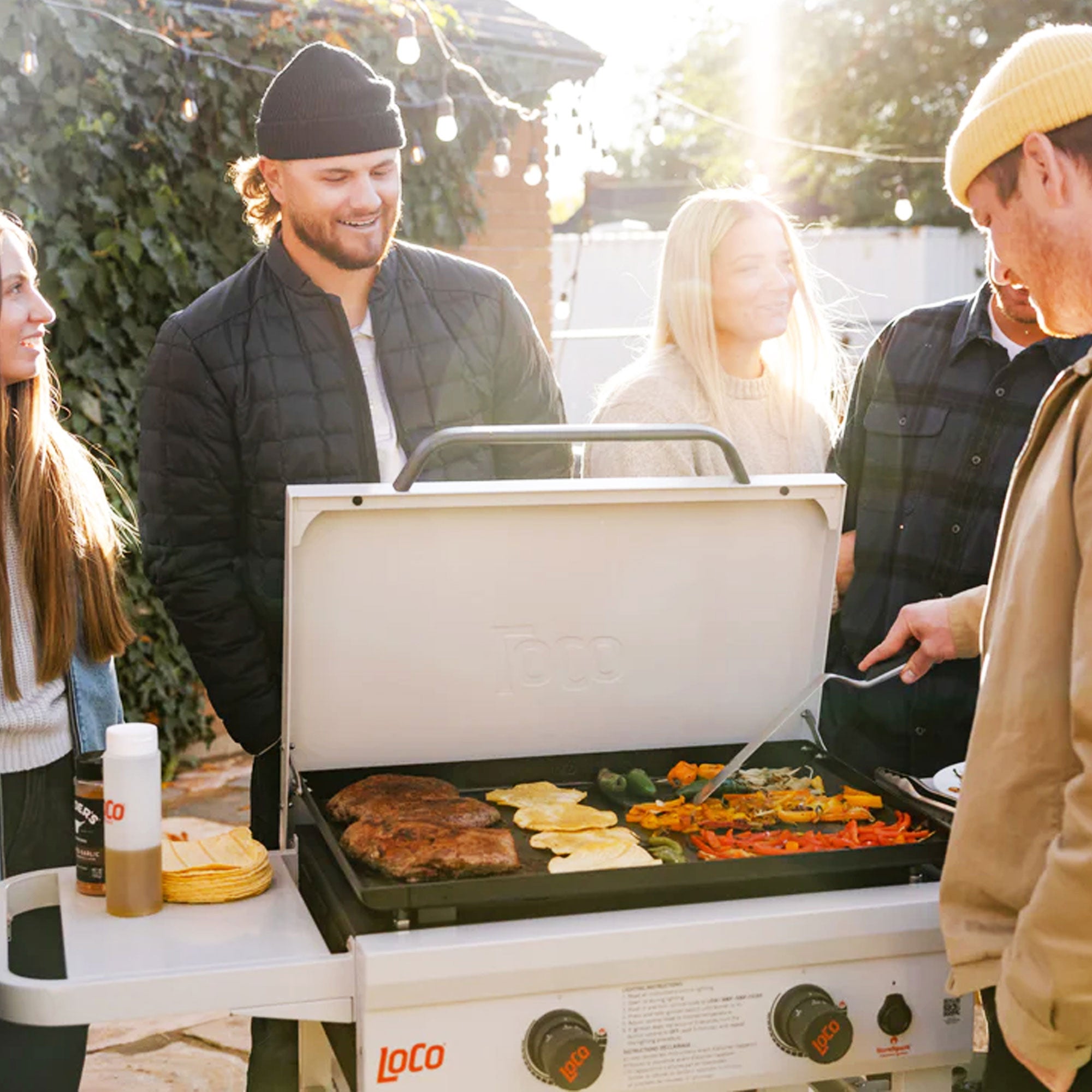 Loco Cookers 2-Burner SmartTemp Griddle Outdoor Flat Top Propane Gas Grill, 26" - VMInnovations