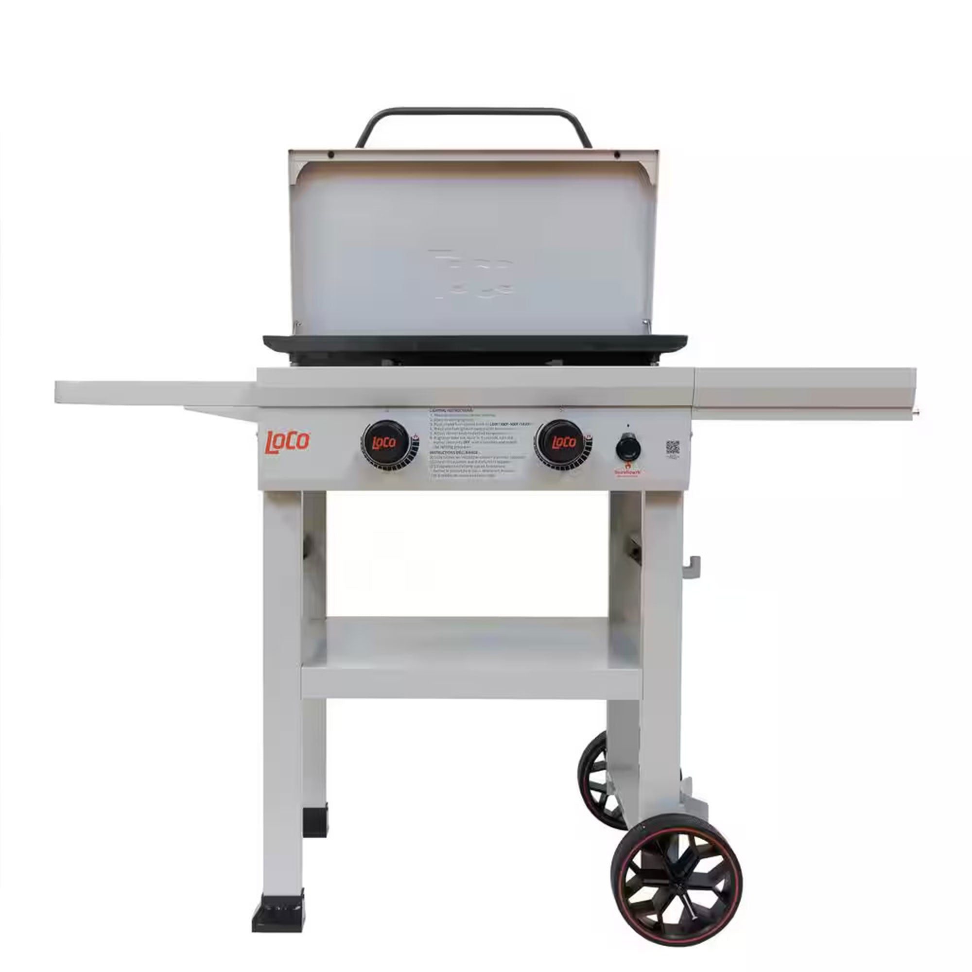 Loco Cookers 2-Burner SmartTemp Griddle Outdoor Flat Top Propane Gas Grill, 26" - VMInnovations
