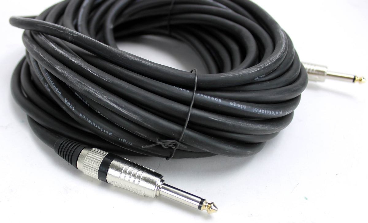 NEW PYLE PRO PPJJ50 50-Foot 12 Gauge Professional Speaker Cable 1/4'' to 1/4''