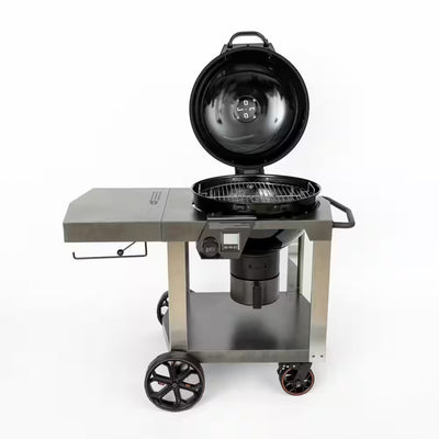 Loco Cookers 22.5" SmartTemp Kettle Grill w/Cart & Backlit LCD, Black (Open Box) - VMInnovations