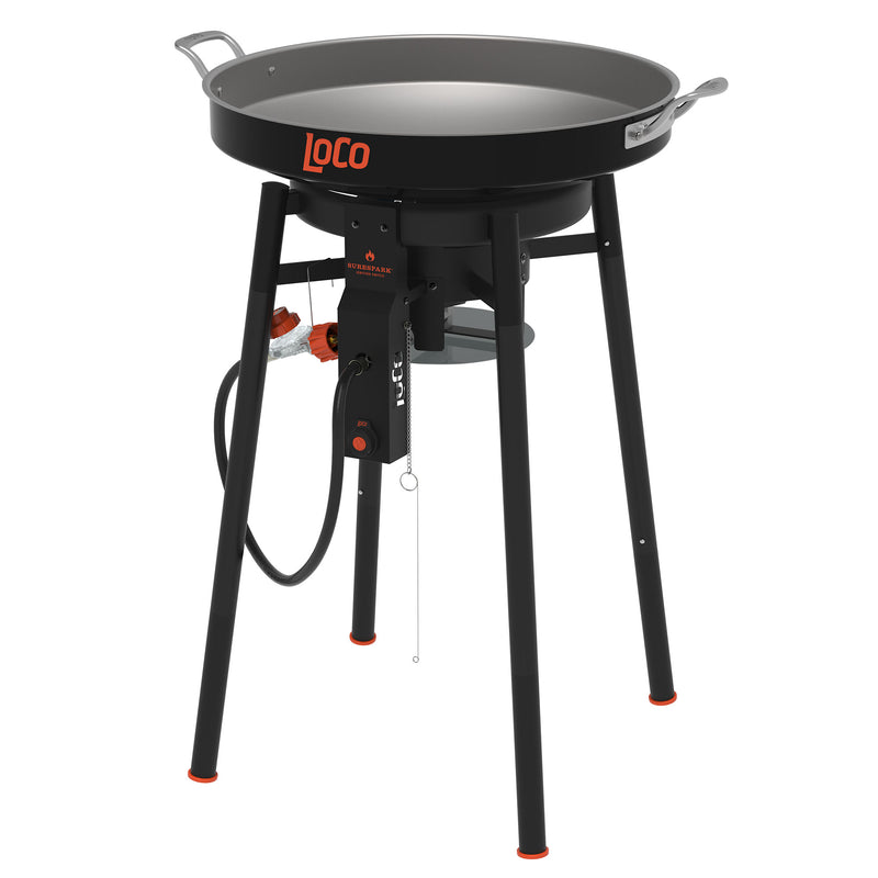 LoCo Cookers 22 Inch SureSpark Disco Cooker with Interchangeable Leg System