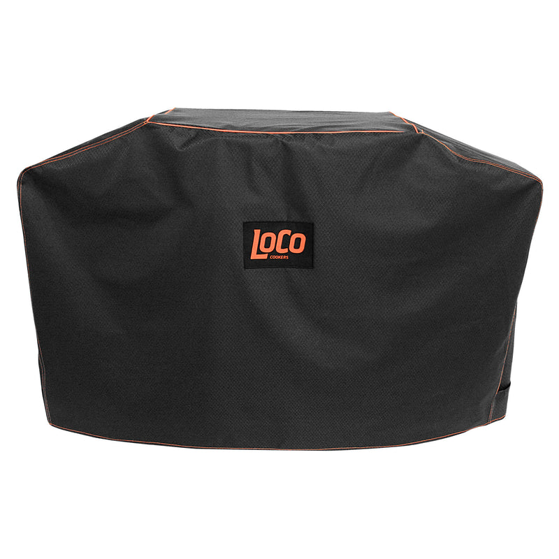 Loco Cookers 26 In Universal Grill Cover with SmartTemp, Zipper, and Cart, Black