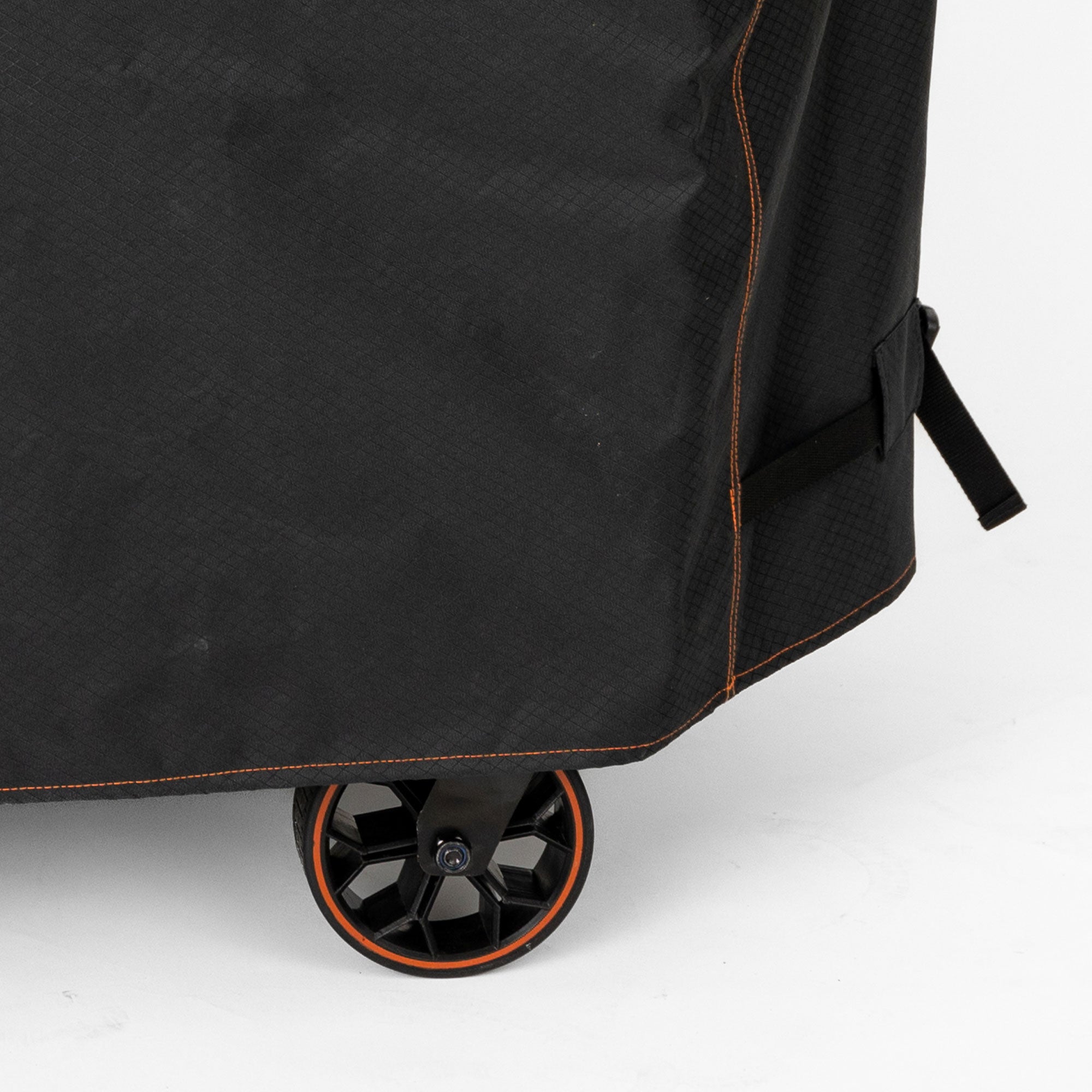 Loco Cookers 22.5 In Kettle Grill Cover with SmartTemp, Zipper, and Cart, Black - VMInnovations