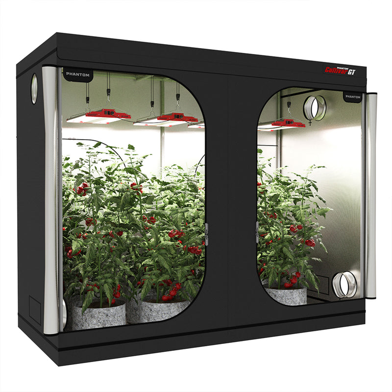 PHANTOM Cultivar GT84 8 x 4’ All Steel Design Grow Tent with 200 Pound Capacity