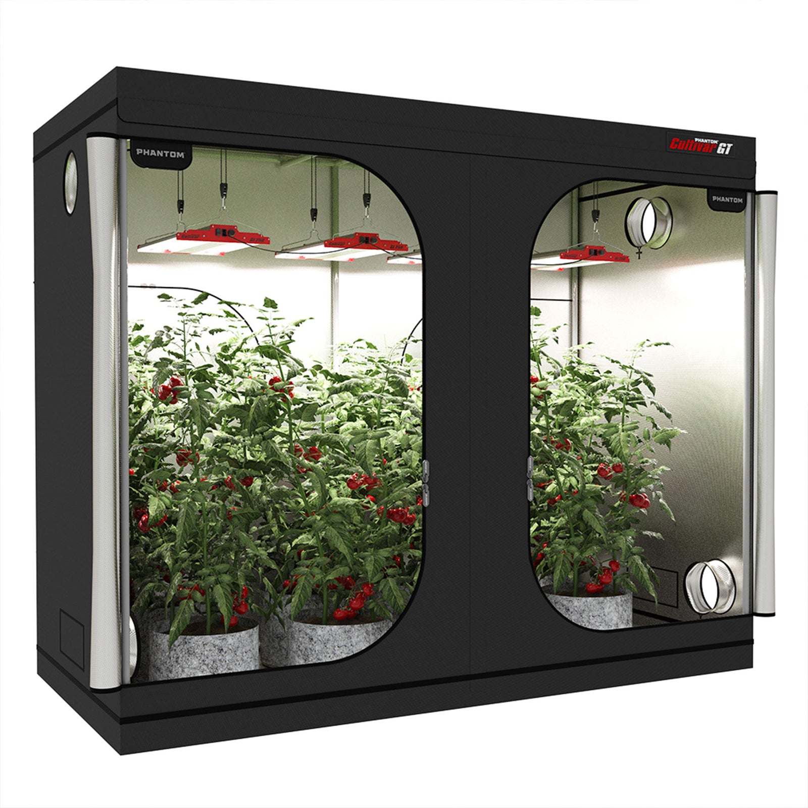 PHANTOM Cultivar GT84 8x4’ All Steel Design Grow Tent w/200lb Capacity(Open Box) - VMInnovations