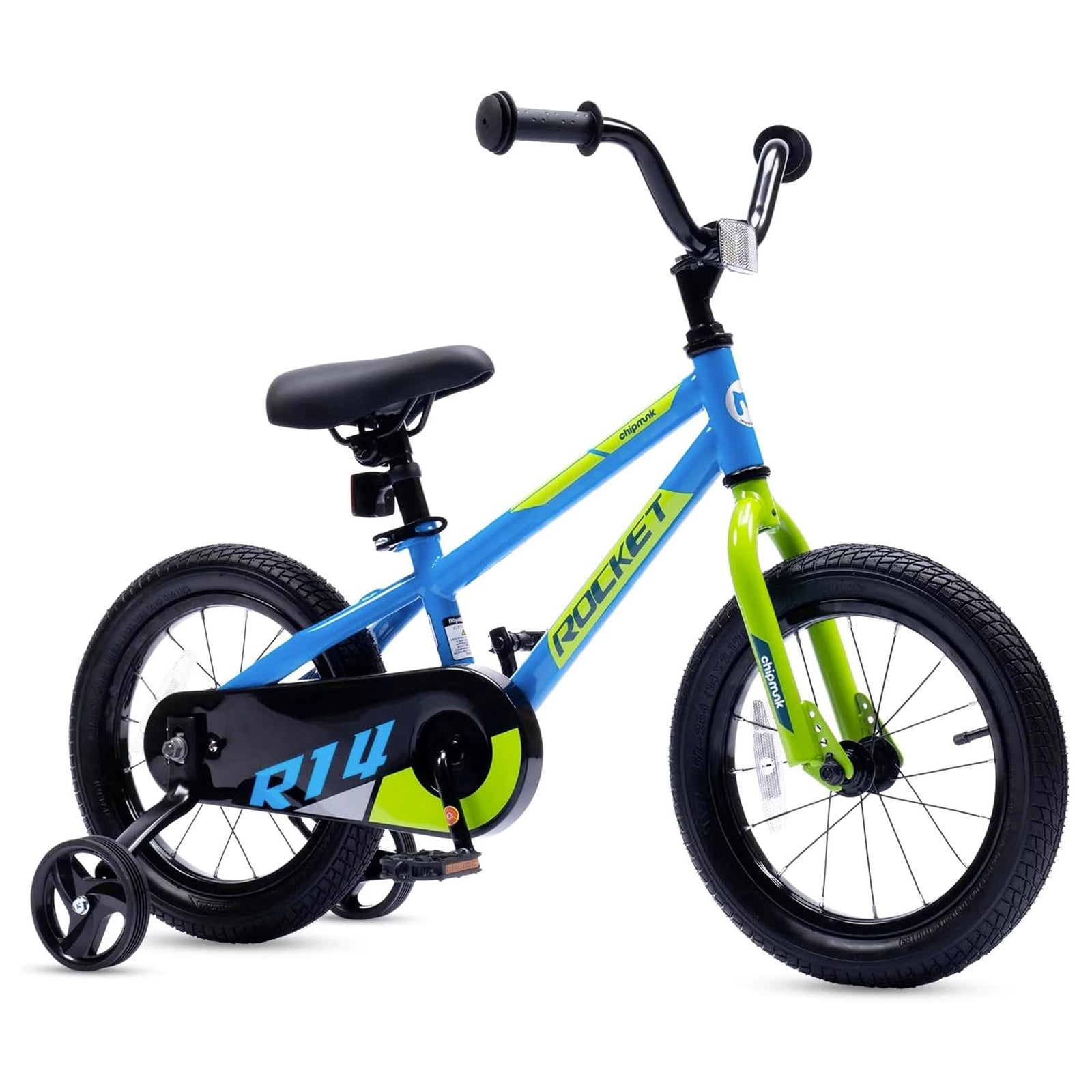 RoyalBaby Rocket Outdoor Children's Bike, 14 In, Blue (Open Box) - VMInnovations