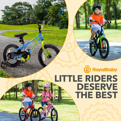 RoyalBaby Rocket Outdoor Children's Bike, 14 In, Blue (Open Box) - VMInnovations