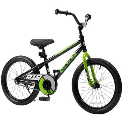 RoyalBaby Rocket Outdoor Children's Sport Bike with Kickstand, 18 Inch, Black - VMInnovations