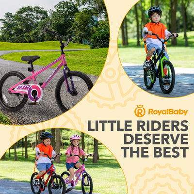 RoyalBaby Rocket Outdoor Children's Sport Bike with Kickstand, 18 Inch, Pink - VMInnovations