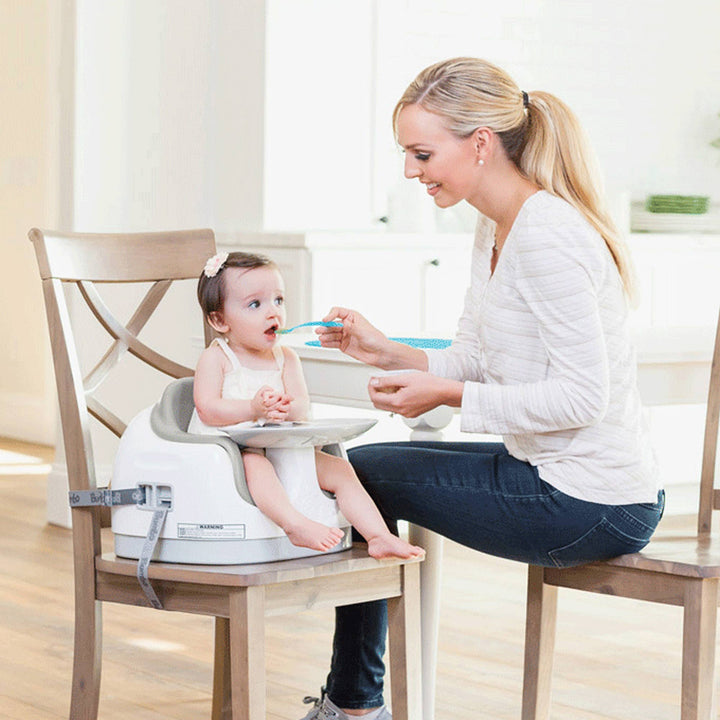 Bumbo Baby Toddler Adjustable 3-in-1 Booster Seat/High Chair, Taupe (2 Pack)