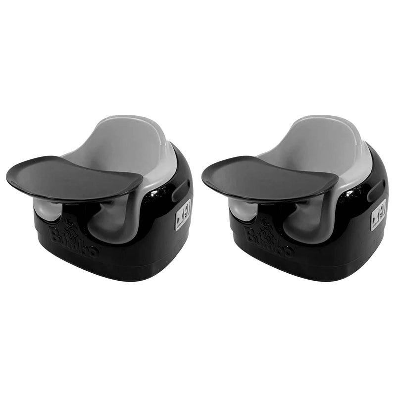 Bumbo Toddler Adjustable 3-in-1 Multi Seat High Chair, Black/Cool Grey (2 Pack)