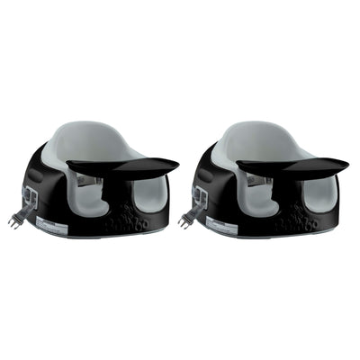 Bumbo Toddler Adjustable 3-in-1 Multi Seat High Chair, Black/Monsoon (2 Pack)