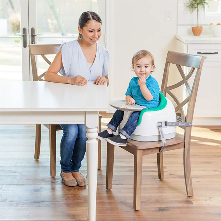 Bumbo Baby Toddler Adjustable 3 In 1 Booster Seat and High Chair, Aqua (2 Pack)