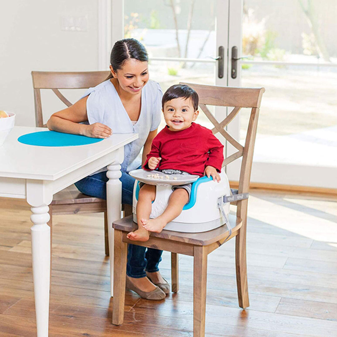 Bumbo Baby Toddler Adjustable 3-in-1 Booster Seat/High Chair, Cool Gray (2 Pack)