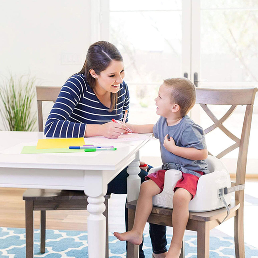 Bumbo Baby Toddler Adjustable 3-in-1 Booster Seat/High Chair, Cool Gray (2 Pack)