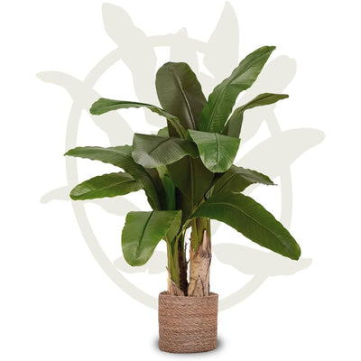 Maia Shop Artificial Banana Tree 4ft Tall Tropical Home Decoration, 47" (Used)