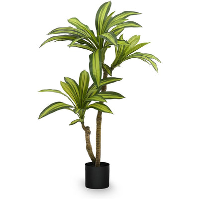Maia Artificial Dracaena Plant 3.5 Feet Tall Tropical Palm Tree, 41"(Open Box) - VMInnovations