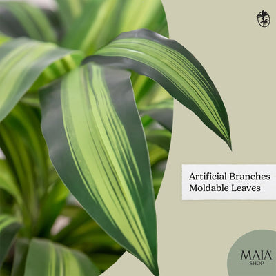 Maia Artificial Dracaena Plant 3.5 Feet Tall Tropical Palm Tree, 41"(Open Box) - VMInnovations