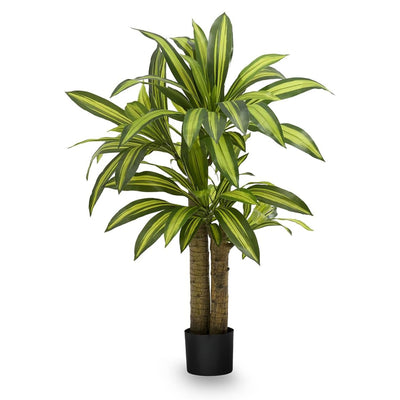 Maia Shop Artificial Dracaena Plant 3.9ft Tall Tropical Palm Tree, 47 inches - VMInnovations