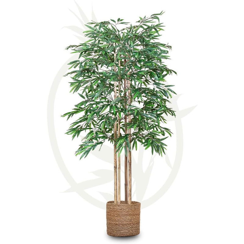 Maia Shop Artificial Bamboo Tree 5 Feet Tall Tropical Home Decoration, 60 Inches