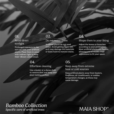 Maia Shop Artificial Bamboo Tree Tropical Home Decoration, 60 Inches (Open Box)