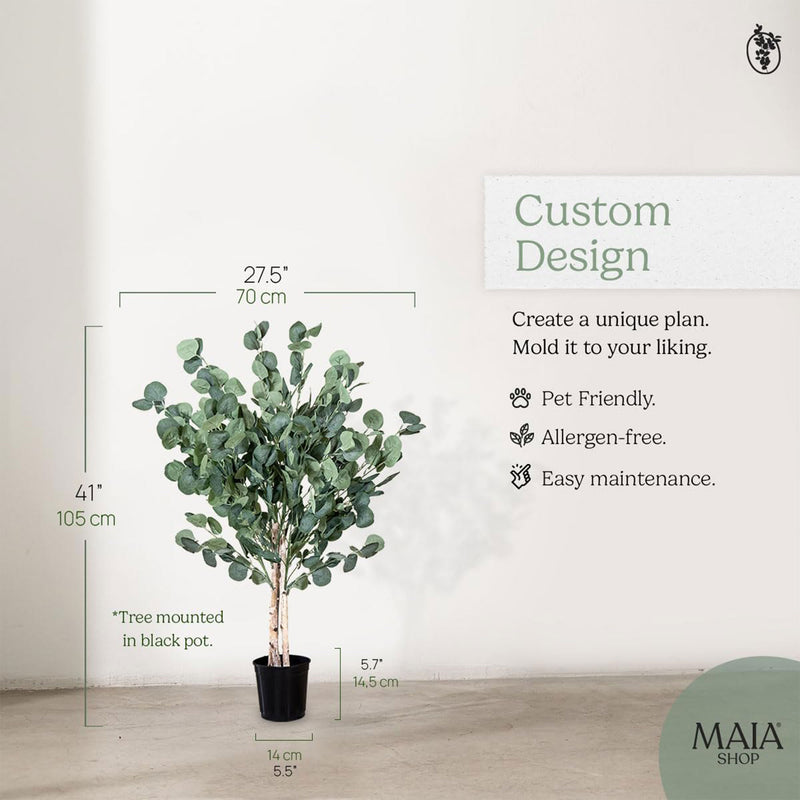 Maia Shop Artificial Eucalyptus Tree 3.5&