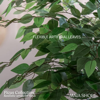 Maia Shop Artificial Ficus Tree 3.5ft Tropical Home Decoration, 41"(Open Box)