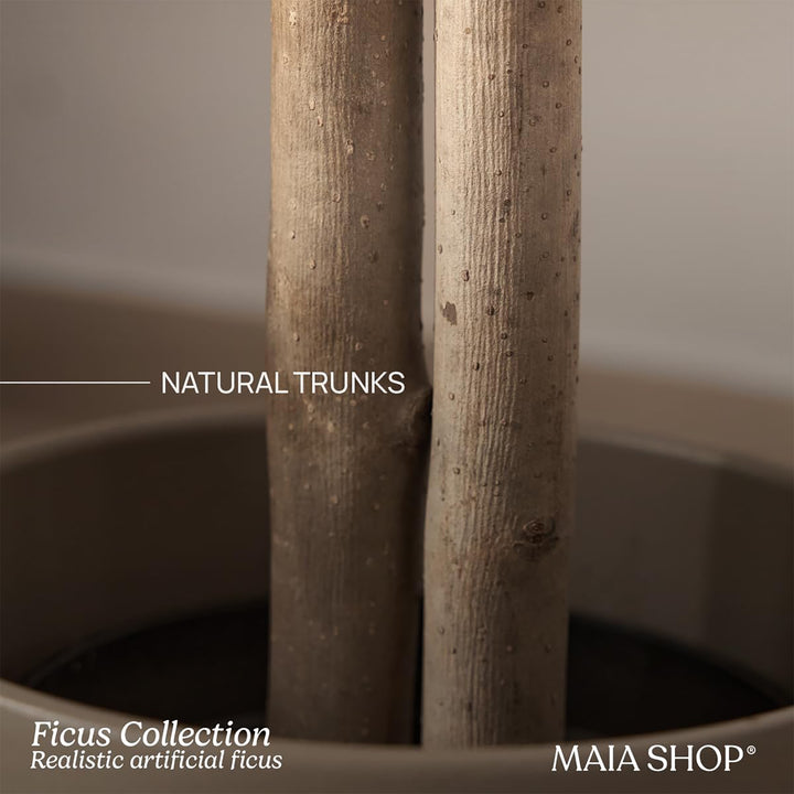 Maia Artificial Ficus Tree 6ft Tall Tropical Home Decoration, 71 Inches (Used)