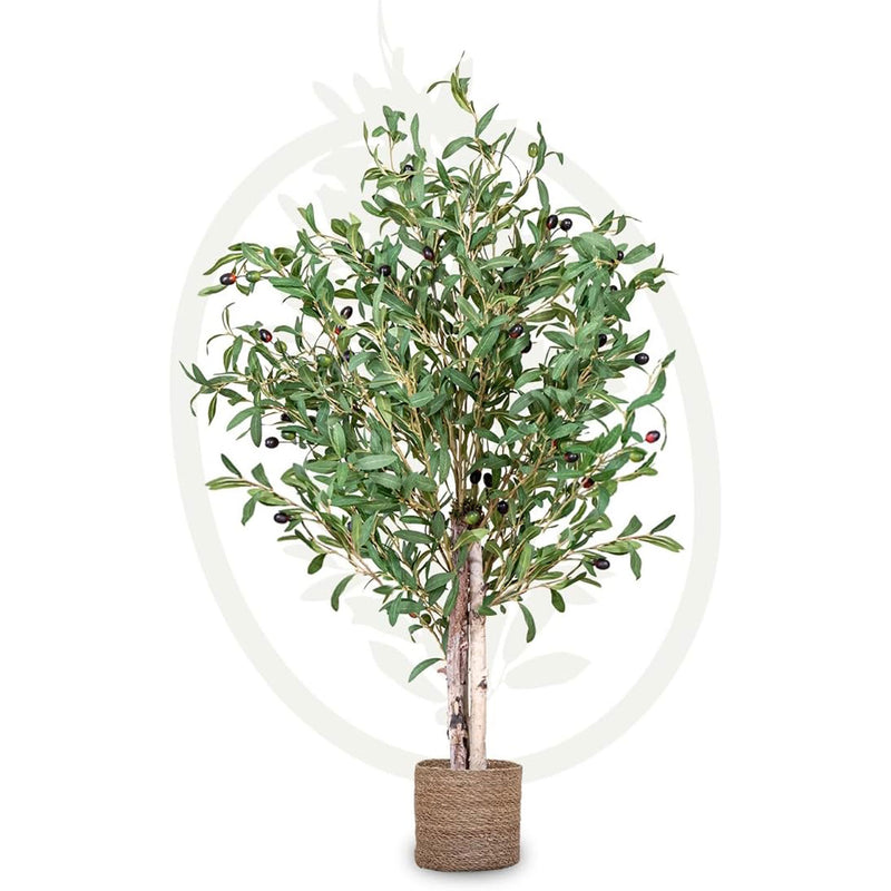 Maia Shop Artificial Olive Tree 3.5 Feet Tall Potted Home Decoration, 41 Inches