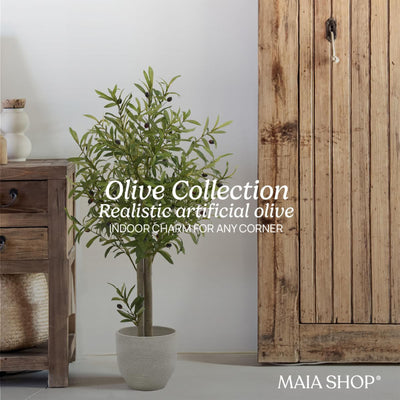 Maia Shop Artificial Olive Tree 3.5ft Tall Potted Home Decoration, 41"(Open Box)