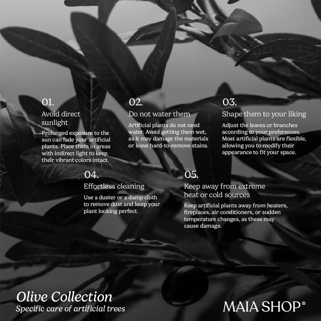 Maia Shop Artificial Olive Tree 6ft Tall Potted Home Decoration, 71" (Used)