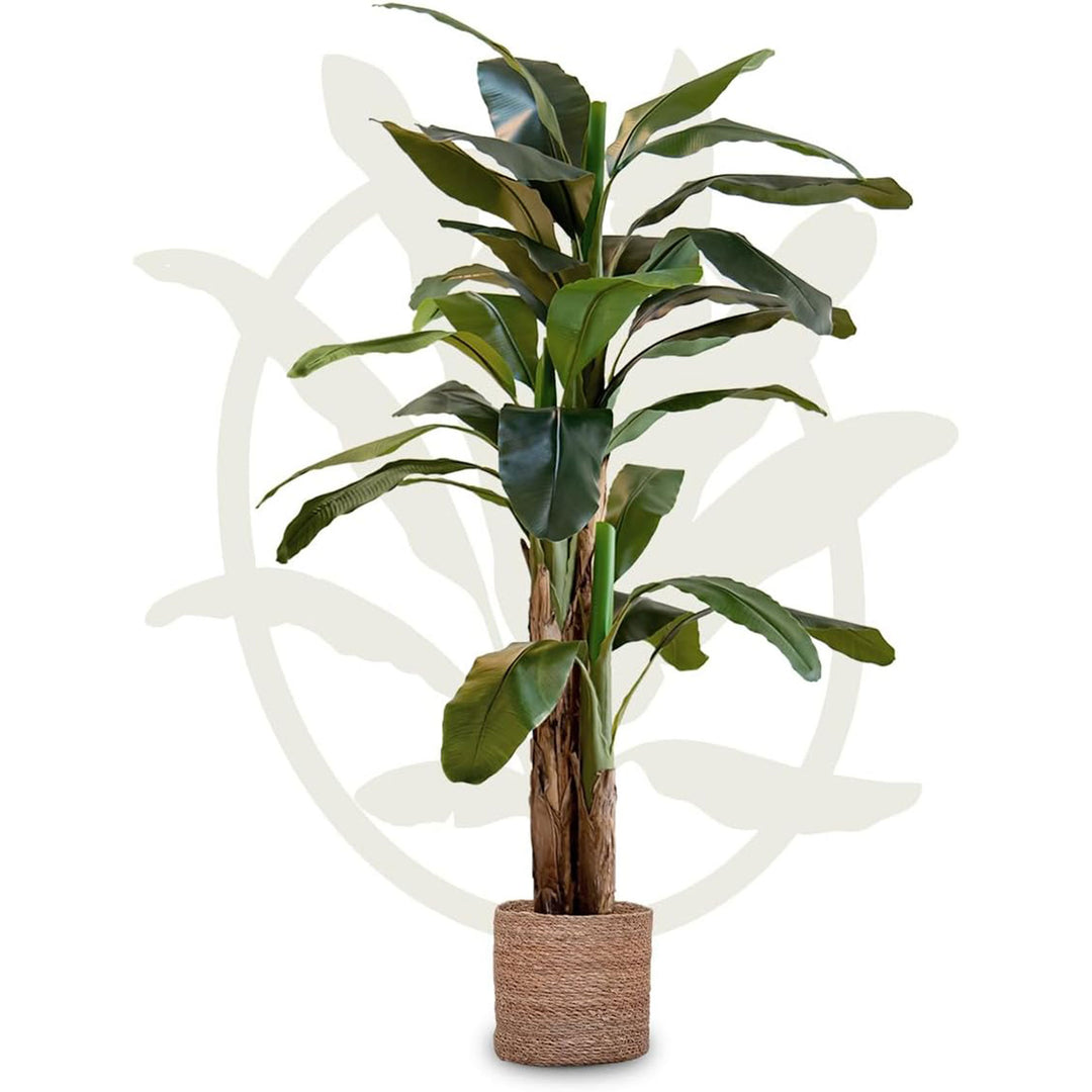 Maia Shop Artificial Banana Tree 7 Feet Tall Tropical Home Decoration, 83 Inches