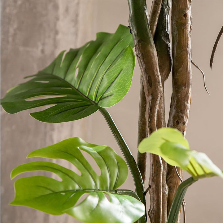 Maia Shop Artificial Monstera Plant 5 Feet Tall Tropical Palm Tree (Open Box) - VMInnovations