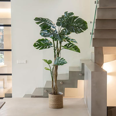 Maia Shop Artificial Monstera Tropical Palm Tree Home Decoration, 72" (Used)