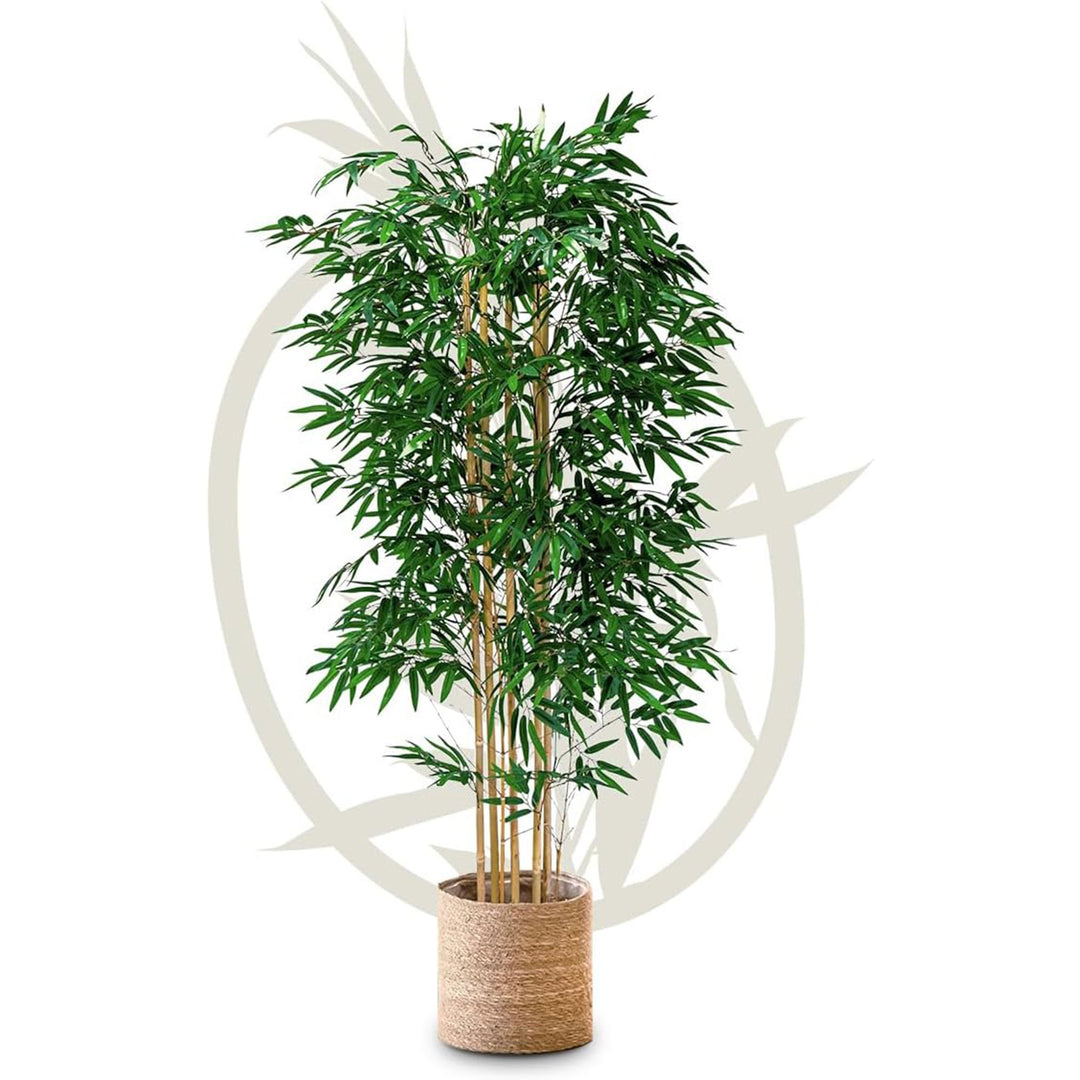 Maia Shop Artificial Bamboo Tree 6 Feet Tall Potted Home Decoration, 71 Inches