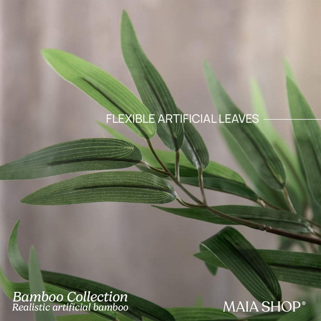 Maia Shop Artificial Bamboo Tree 6ft Tall Potted Home Decoration, 71" (Used)