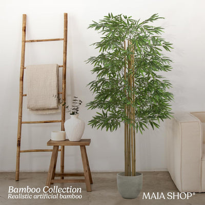 Maia Shop Artificial Bamboo Tree 6ft Tall Potted Home Decoration, 71" (Open Box)