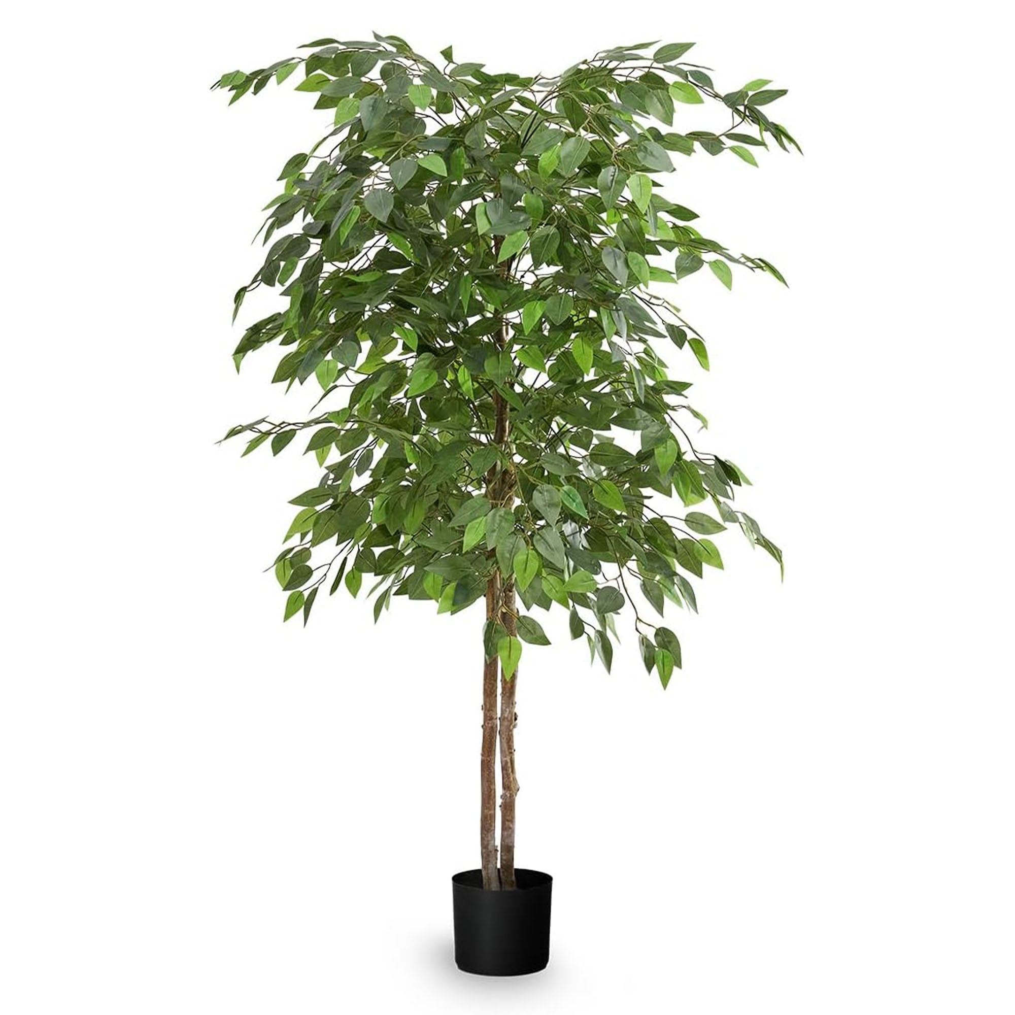 Maia Shop Artificial Ficus Tree 5 Feet Tropical Decoration, 60 Inches (Open Box) - VMInnovations
