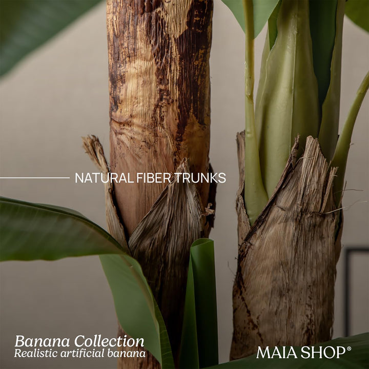 Maia Shop Artificial Banana Tree 6ft Tall Tropical Home Decoration, 71"(Used)