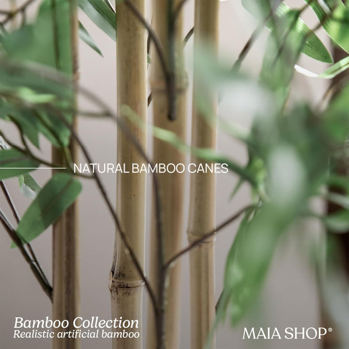 Maia Shop Artificial Bamboo Tree 3.5 Ft Tall Tropical Home Decoration, 41 Inches - VMInnovations