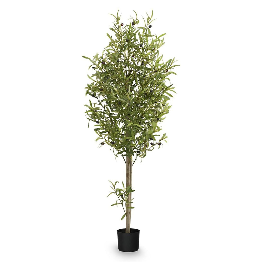 Maia Shop Artificial Olive Tree 5 Feet Tall Potted Home Decoration, 60 Inches